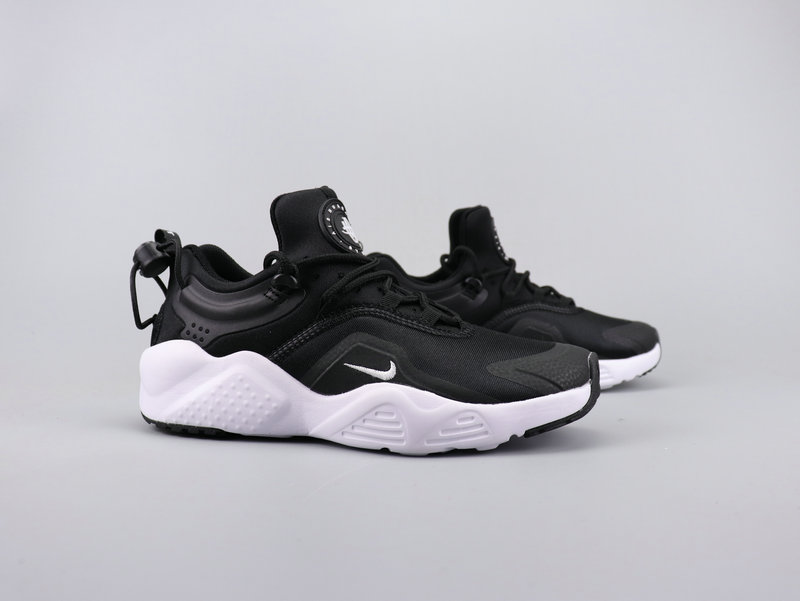 Women Nike Air Huarache 8 Black White Shoes - Click Image to Close